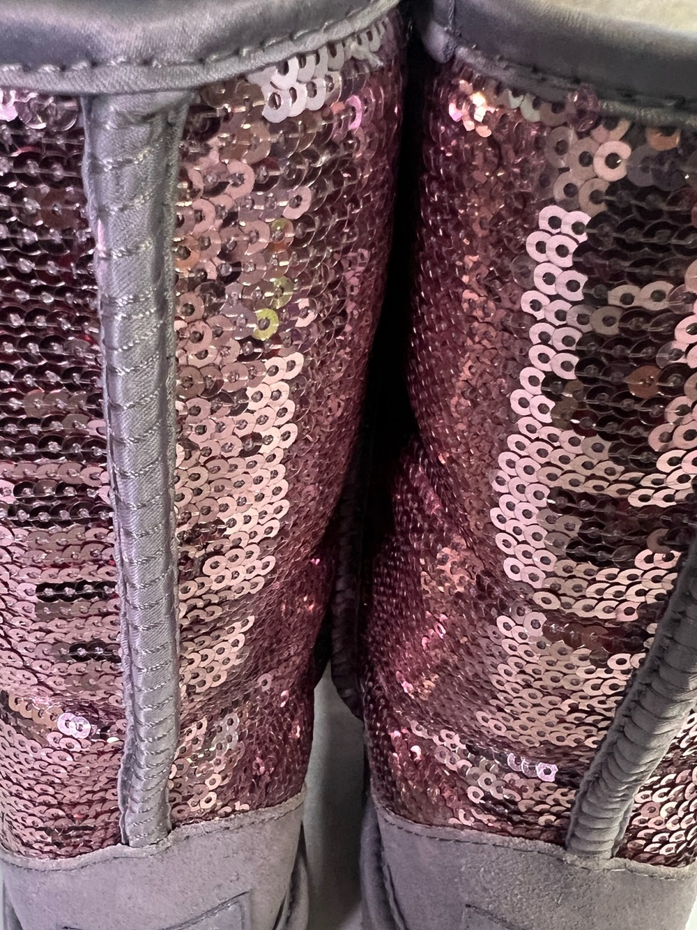 UGG Sequin Cozy Mid-Calf Winter Boots - Rose Metallic - Picture 15 of 17